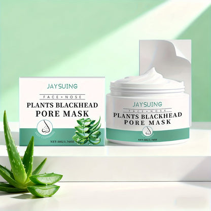 Blackhead Peel-Off Nose Mask 50g with Hyaluronic Acid, Salicylic Acid & Aloe Essence – Deep Pore Cleansing Strips for Smooth Skin, Daily Use