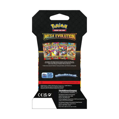 Mega Evolution Pokemon TCG Sleeved Booster Pack 10 Cards | Mega Lucario ex & Mega Gardevoir ex | Factory Sealed Random Art | Gift for Collectors & Players
