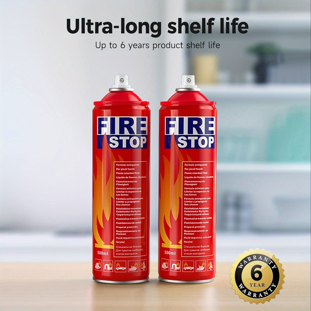 2pcs/4pcs Fire Extinguisher For Home, Car, Kitchen, Boat - Portable Formula Fire Stop Small - 4-in-1 With Mounting Bracket.