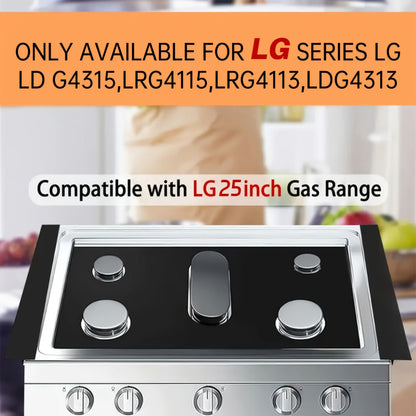 Gas Stove Burner Cover Mat Non-Stick Reusable Washable Stove Top Protector for LG 30-Inch Gas Stove – Oil-Resistant High-Temp Safe, Trimmable 5-Hole Design, Keeps Stove Clean & Scratch-Free