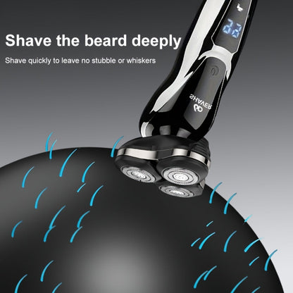 Electric Shaver for Men 3D Floating Blade 3-in-1 Beard Trimmer Digital Display USB Rechargeable Portable Grooming Kit Standalone 3-in-1 or 4-in-1 Set