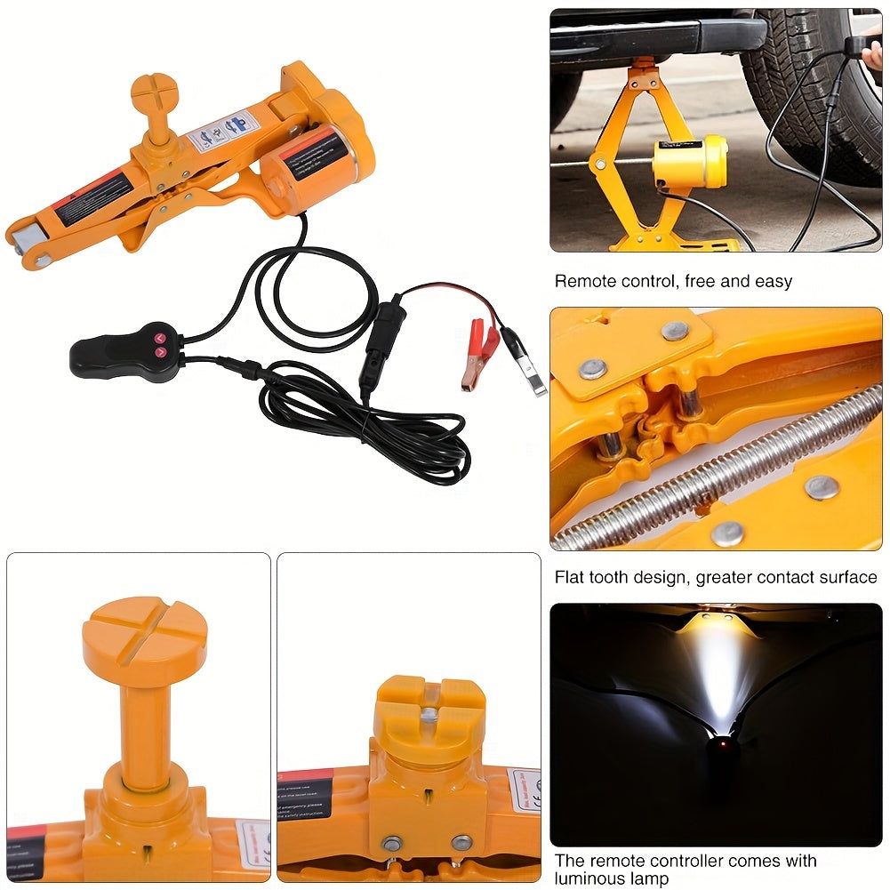 Electric Car Floor Jack 3 Ton All-in-one Automatic 12v Scissor Lift Jack For Tire Change Replacement