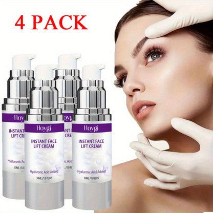 Instant Face Lift Cream 4 Pack 30ml Alcohol Free 24-Hour Hydration Moisturizing Skin Tightening Anti-Aging Face Cream Lasting Hydration for All Skin Types Daily Skincare