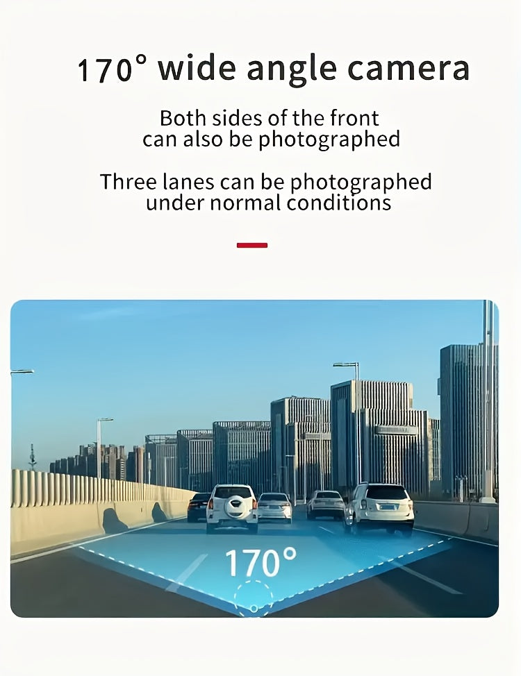 BCUOZ 360° Panoramic 4-Channel 1080P HD Ultimate Safety Dash Cam Kit, 1080P Front And 720P Rear/Left/Right Full Coverage, Four Views Displayed Simultaneously, IR HD Night Vision, WDR, G-Sensor, Loop Recording - Auto Parts/Car Dashboard Camera/Safety