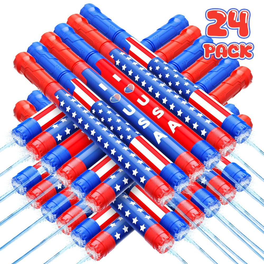 Water Polo Balls Bulk Set 80 Pack for Pool Games & 4-Piece Mini Water Gun Squirt Toy Kit – Summer Outdoor Water Play for Kids Boys Girls Ages 3+, Pool Party Beach Backyard Birthday Gift