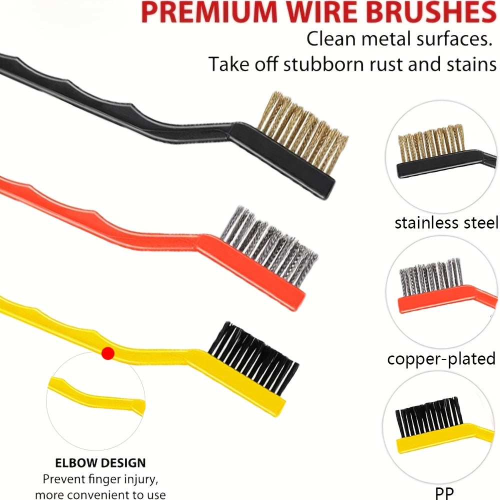Car Detail Brush Set, 10pcs Automotive Detail Tool Kit, Interior Cleaning Kit Includes: 3 Car Detail Brushes 3 Wire Brushes 2 Soft-Bristle Dusting Brushes 2 Long-Handled Crevice Brushes Ideal For: Car Interiors, Wheels, AC Vents, Engine Compartme