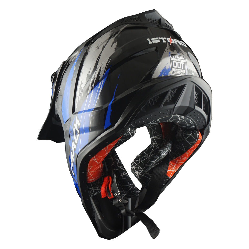 Adult Motorcycle Helmet ATV Dirt Bike Helmet Track Style