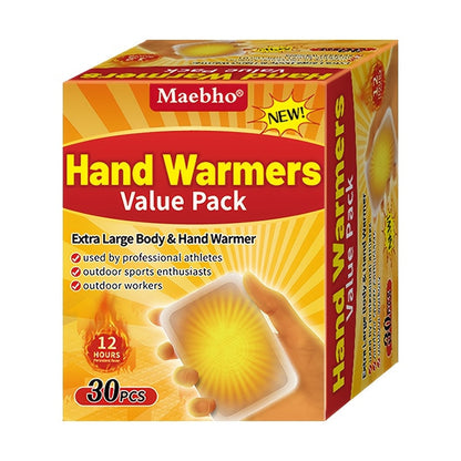 Heat Patches Self-Heating Body Warmers – No Battery Needed, Iron-Based Air-Activated Warming Pads for Back, Neck & Body, Long-Lasting Heat for Winter Sports, Outdoor Activities & Cold Weather Relief