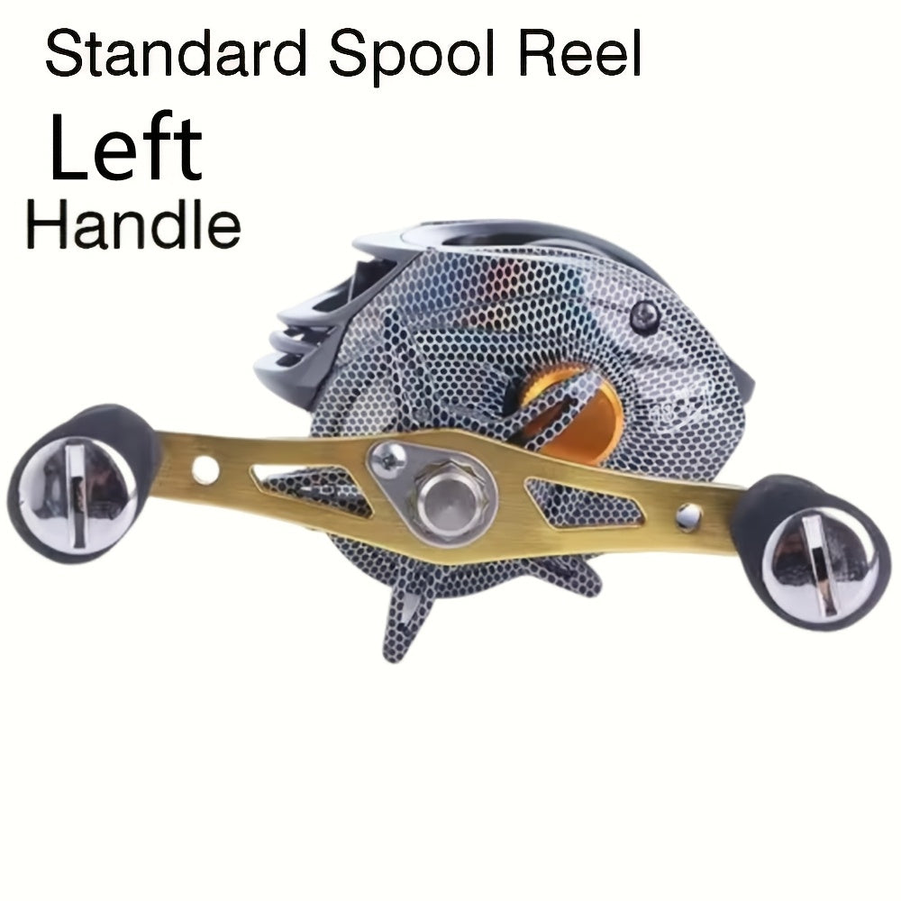 Lightweight Baitcasting Reel with Magnetic Brake System – 22LB Max Drag, Ergonomic Handle, Saltwater Freshwater Fishing Reel for Bass Trout Carp, Left Right Hand Available
