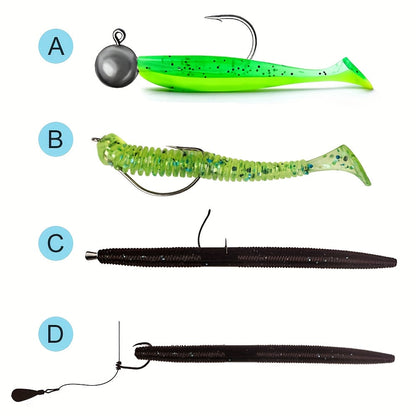Fishing Lures Kit 66 / 95 / 189 Pcs – Complete Tackle Bait Set for Freshwater & Saltwater Bass Trout Fishing, Includes Spoons Spinners Soft Baits Hooks, Fishing Gear Gift for Men & Beginners