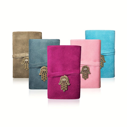 Tarot Card Bag Velvet Pouch with Retro Pendant – 5pcs Lightweight Tarot Storage Holder Set, Mystical Drawstring Bags for Tarot Cards, Crystals & Oracle Decks
