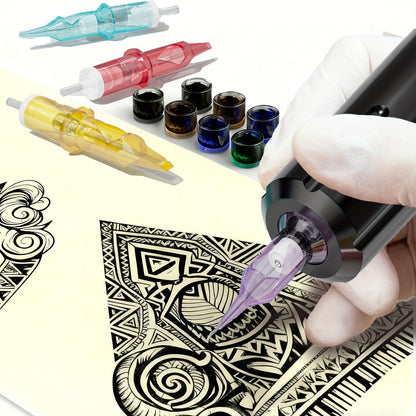 Tattoo Cartridge Needles 50pcs Mixed #12 Lumentip — RL RS RM M1 Stainless Steel, Safety Membrane, Universal Fit for All Tattoo Machines & Pens, Artists & Beginners