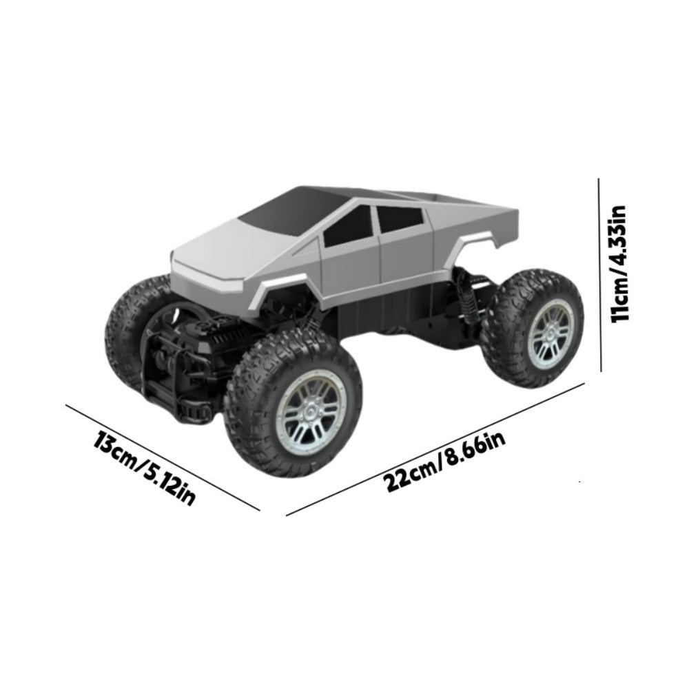1:16 RC Monster Truck 2.4GHz 4WD Large Wheel Off-Road Pickup with LED Lights 45° Climb – All-Terrain Remote Control Car for Boys Kids – Birthday Christmas Gift