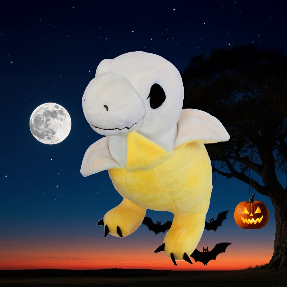 Banana Dinosaur Plush Toy 9.5 Inch Kawaii T-Rex Stuffed Animal — Cute Soft Squishy Dino Plushie for Kids Toddlers, Funny Unique Birthday Easter Christmas Gift for Boys Girls Dino Lovers