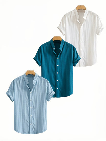 Men's Striped Casual Shirt - Regular Fit
