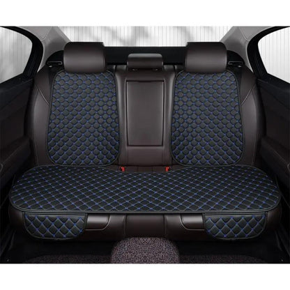 Car Back Seat Protector Waterproof, Universal Fit Anti-Stain Splash Guard Seat Cover for Car Interior, Durable Easy-Clean Rear Seat Cushion Liner in Black & Red