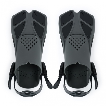 Adjustable Snorkel Diving Fins with Anti-Slip Lace-Up Design – Lightweight PP/TPR Open Heel Fins for Snorkeling Freediving Scuba Diving for Men Women Adults S/M & ML/XL