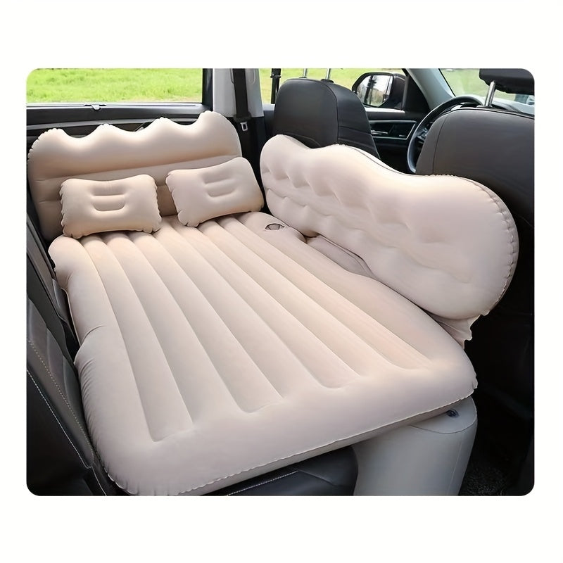 SUV Air Mattress Inflatable Car Bed Portable Camping Mattress Universal Flocked Blow Up Bed for SUV Trunk Back Seat with Storage Bag Repair Kit for Car Camping Travel Road Trip Multiple Colors