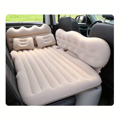 SUV Air Mattress Inflatable Car Bed Portable Camping Mattress Universal Flocked Blow Up Bed for SUV Trunk Back Seat with Storage Bag Repair Kit for Car Camping Travel Road Trip Multiple Colors
