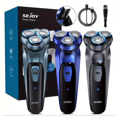 Cordless Electric Razor for Men Rechargeable Fast Charging Washable Heads Face Shaver — Smooth Close Shave Portable Electric Shaving Machine for Travel & Daily Use, Grooming Gift for Him