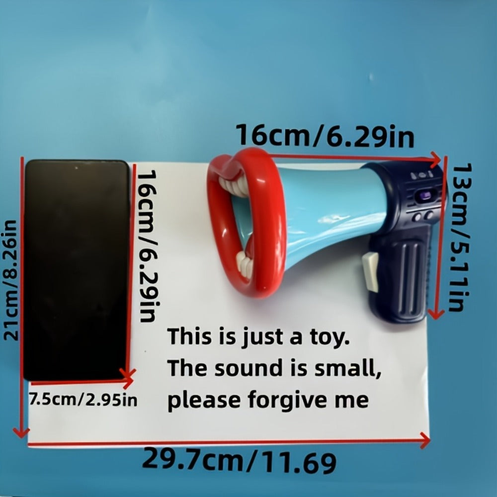 Voice Changer Megaphone Toy for Kids – Funny Big Mouth Handheld Megaphone with Multi Sound Effects, Novelty Prank Toy for Birthday Party, Christmas Gift, Interactive Game Prop