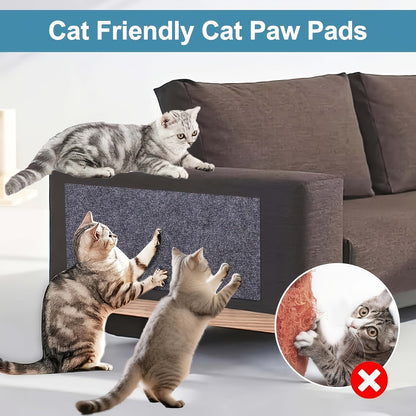 Cat Scratch Pad Self-Adhesive - Durable Cat Scratching Board for Sofa and Wall Protection, Anti-Scratch Furniture Protector Sticker for Indoor Cats, Long-Lasting Sisal Texture, Available in Dark Gray, Black, Light Grey