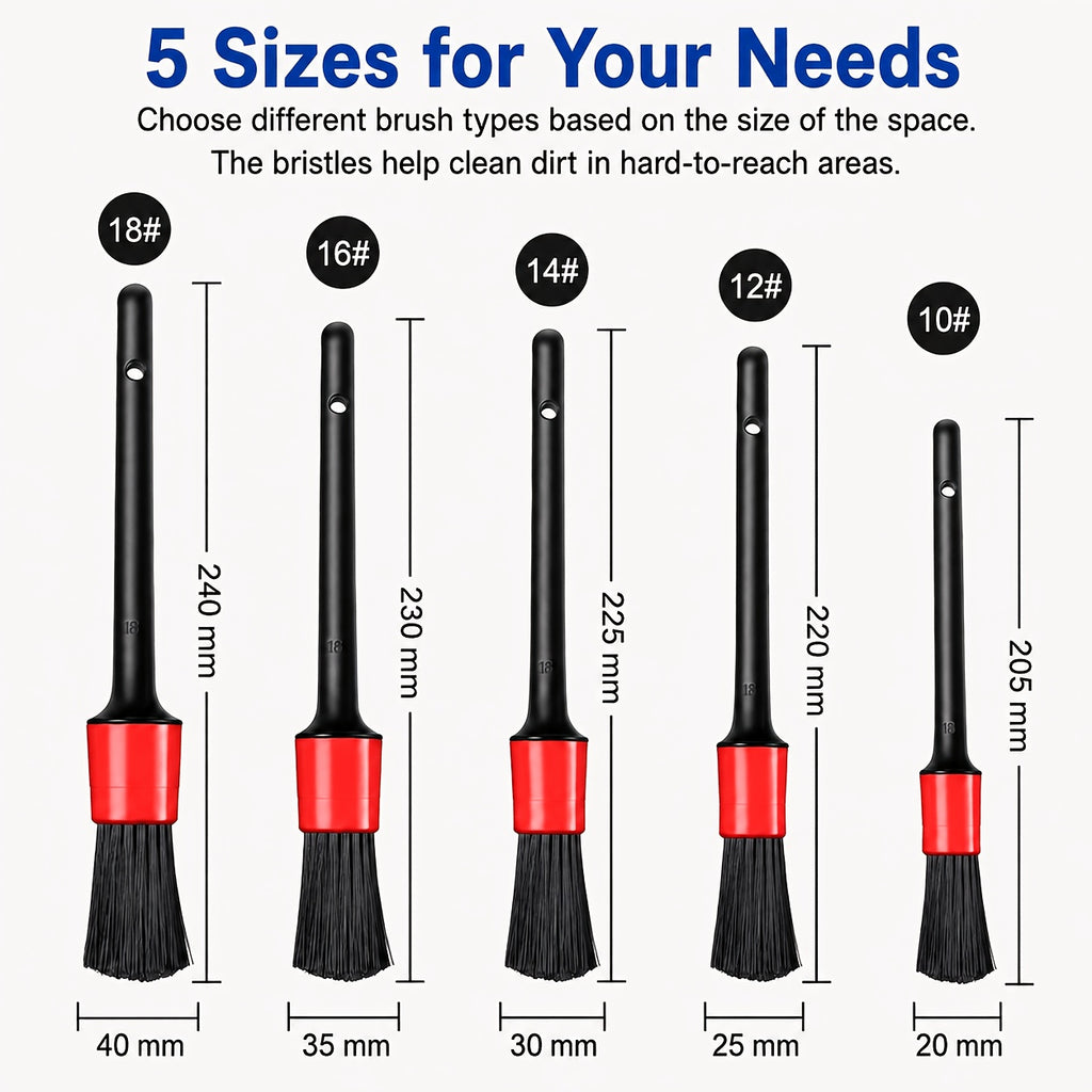 Car Detailing Brush Set The Ultimate Auto Cleaning Kit for Vents Gaps Maintenance Car Air Outlet Detail Clearance Brush