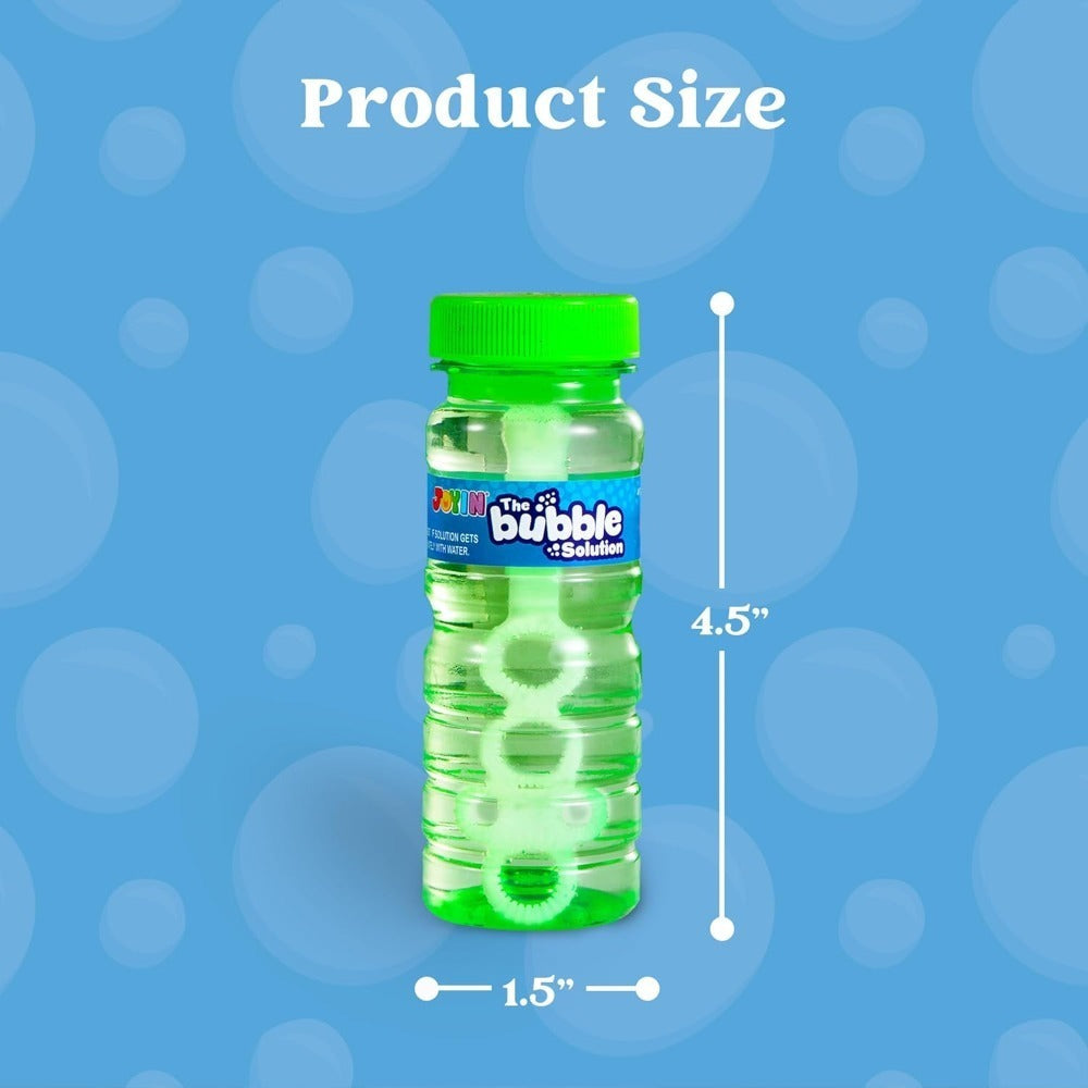 Bubble Bottles with Wands 6 12 or 24 Pack – 4oz Bubble Solution Kids Party Favors for Birthday Goodie Bags, Outdoor Summer Play, Wedding Send-Off Favors & Classroom Giveaways