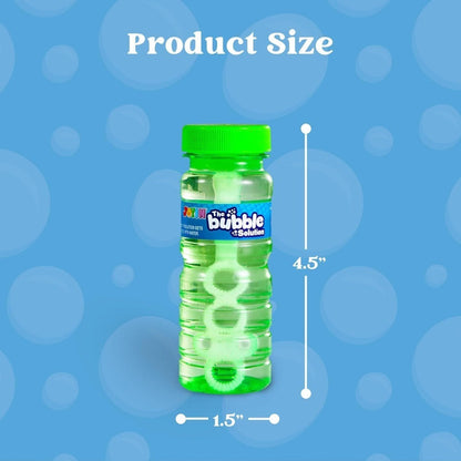 Bubble Bottles with Wands 6 12 or 24 Pack – 4oz Bubble Solution Kids Party Favors for Birthday Goodie Bags, Outdoor Summer Play, Wedding Send-Off Favors & Classroom Giveaways