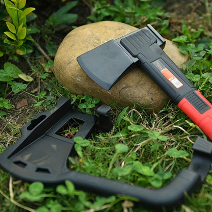 Camping Hatchet 15 Inch Splitting Axe 45 Carbon Steel with Nylon Rubber Non-Slip Handle – Teflon Blade, Blade Cover & Optional Whetstone Set for Wood Chopping, Tree Cutting, Hiking Backpacking Outdoor