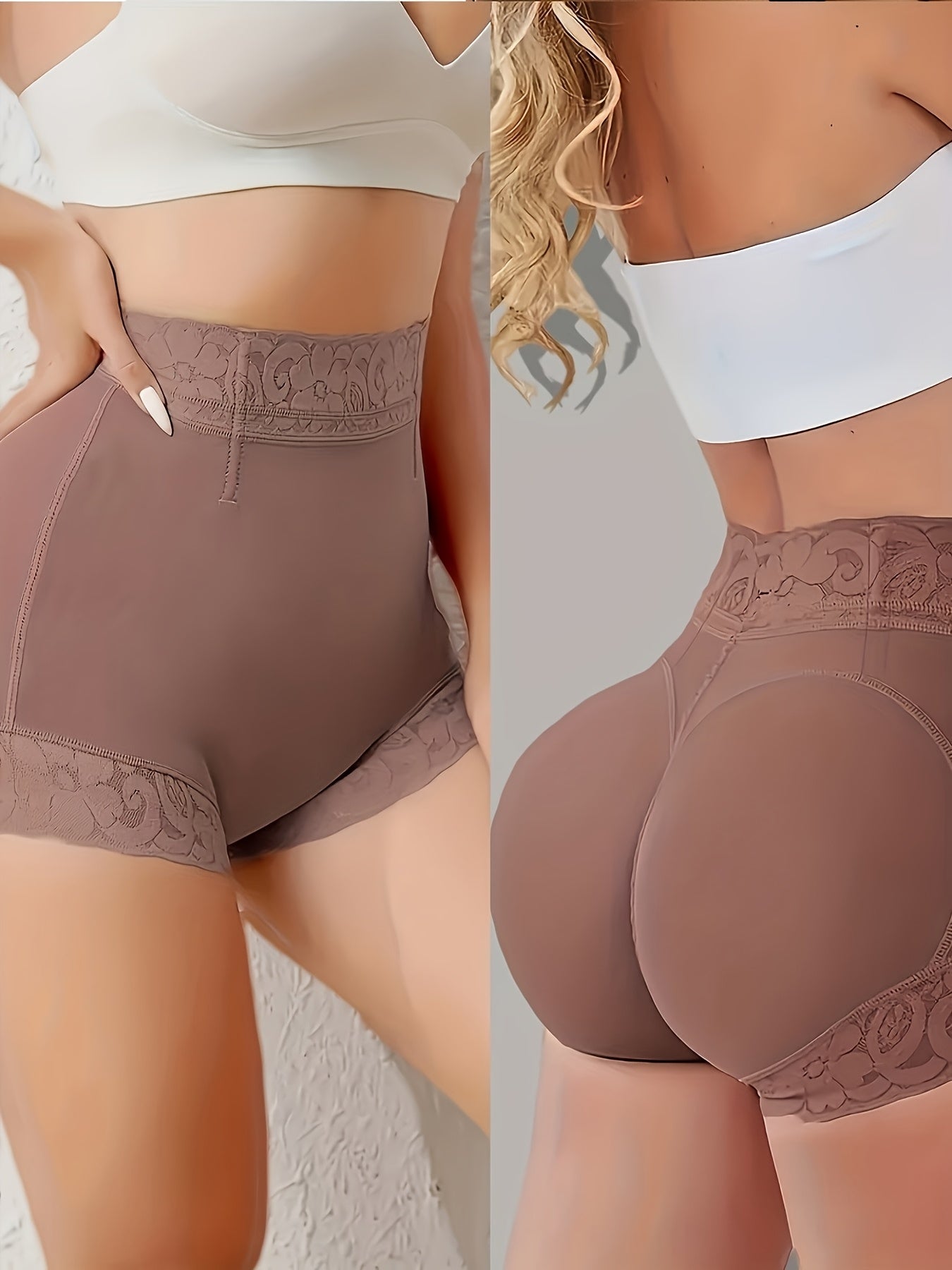 Women's Shapewear Briefs - Solid Color Style 534181