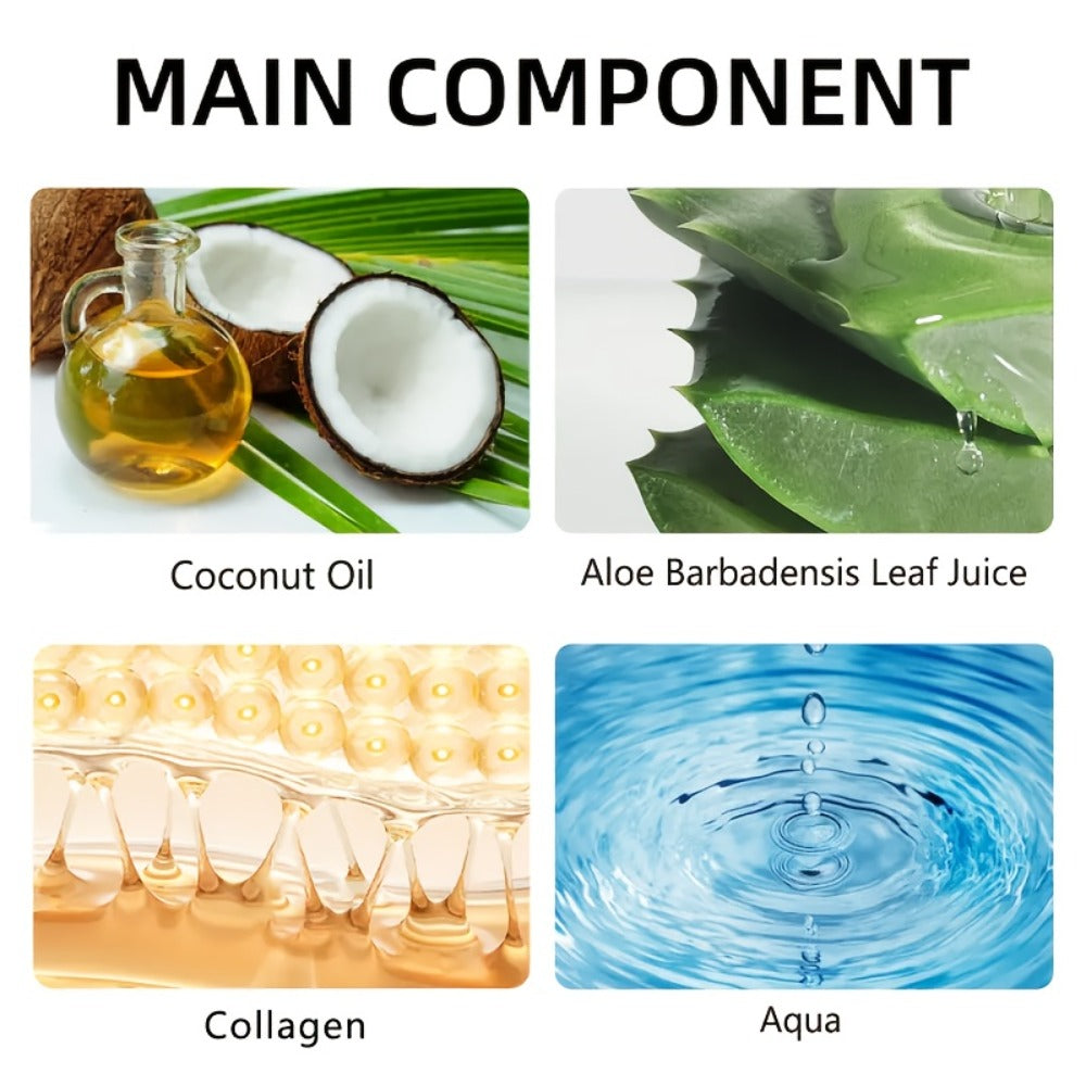 Aloe Vera Collagen Face Cream 2 Pack Hyaluronic Acid Coconut Oil Deep Hydrating Firming Anti-Aging Moisturizer for Dry Skin Tightening Soothing Daily Skincare for Women All Skin Types