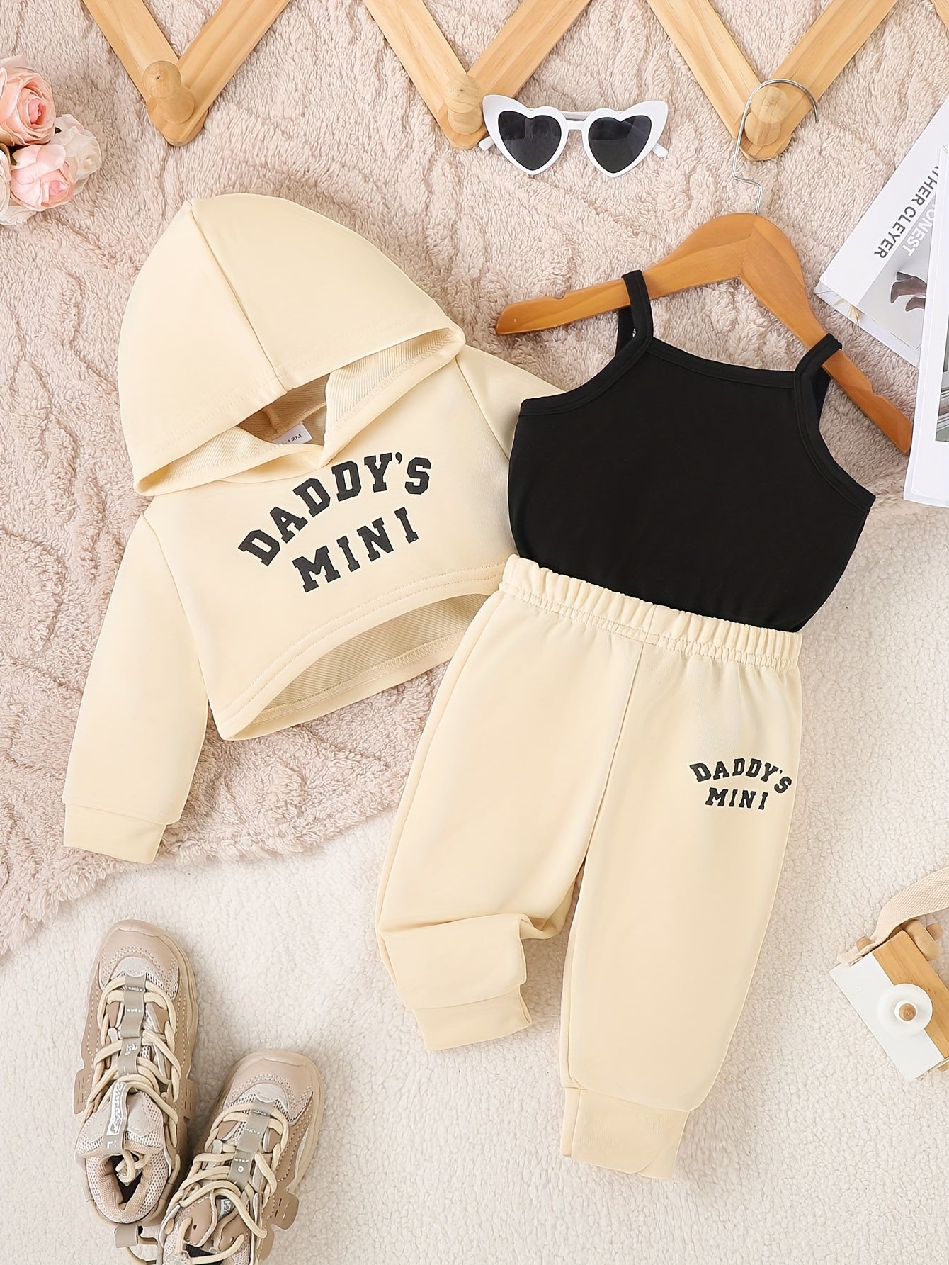 Baby Girl Casual Outfit Set - Sleeveless Winter