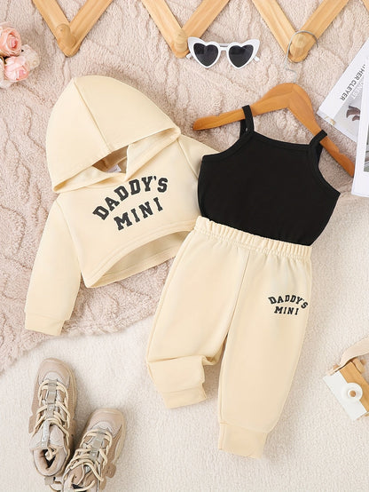 Baby Girl Casual Outfit Set - Sleeveless Winter