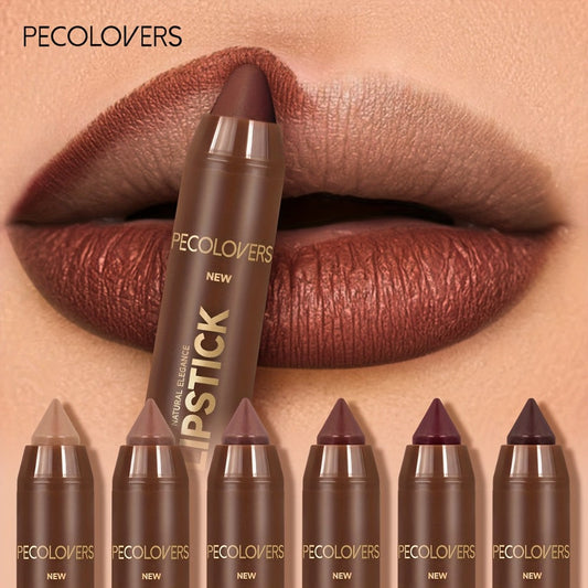 Non-Smearing Contour Lip Liner Set 6 Pcs – Smooth Paste Matte Formula Long Lasting Precise Definition, Outline & Fill Lips in Various Shades for All Skin Tones, Makeup Gift for Women