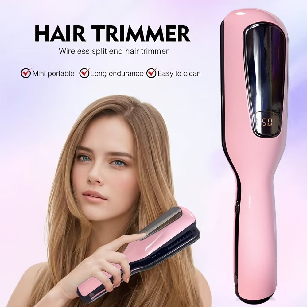 Split End Trimmer for Women — Professional Portable Hair Cutting Tool for Removing Split Ends & Damaged Hair Repair, Works on All Hair Types, Salon-Quality At-Home Hair Care Device
