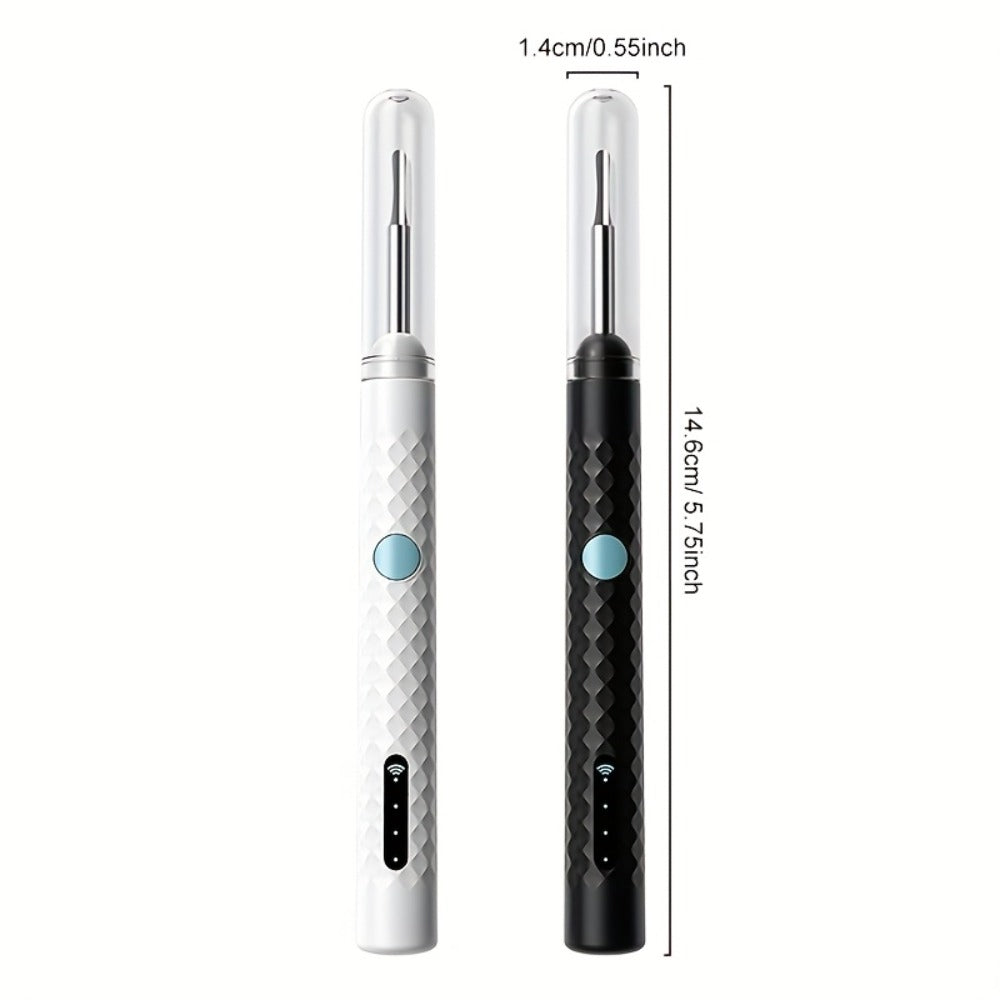 Ear Cleaning Camera Kit 1080P HD Rechargeable Lithium Battery – 6 Ear Spoons, Ear Tweezers, Visual Ear Wax Removal Tool Compatible with All Smartphones for Adults Safe Home Ear Care