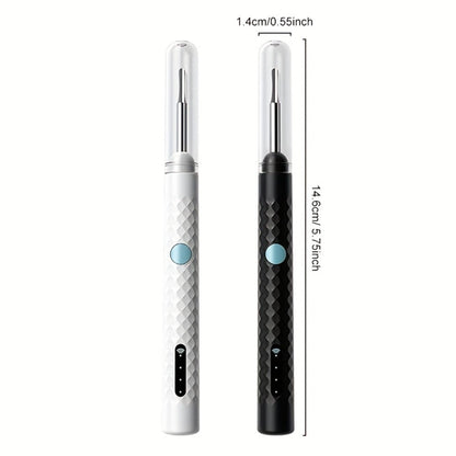 Ear Cleaning Camera Kit 1080P HD Rechargeable Lithium Battery – 6 Ear Spoons, Ear Tweezers, Visual Ear Wax Removal Tool Compatible with All Smartphones for Adults Safe Home Ear Care
