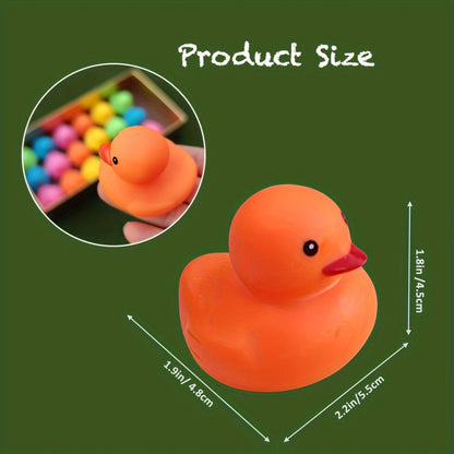 Rubber Ducks Bulk 72 Pack Assorted Colorful Mini Rubber Duck Bath Toys for Kids – Pool Party Favors Birthday Goodie Bags Baby Shower Gifts Car Ducking Holiday Craft Supplies & Classroom Prizes