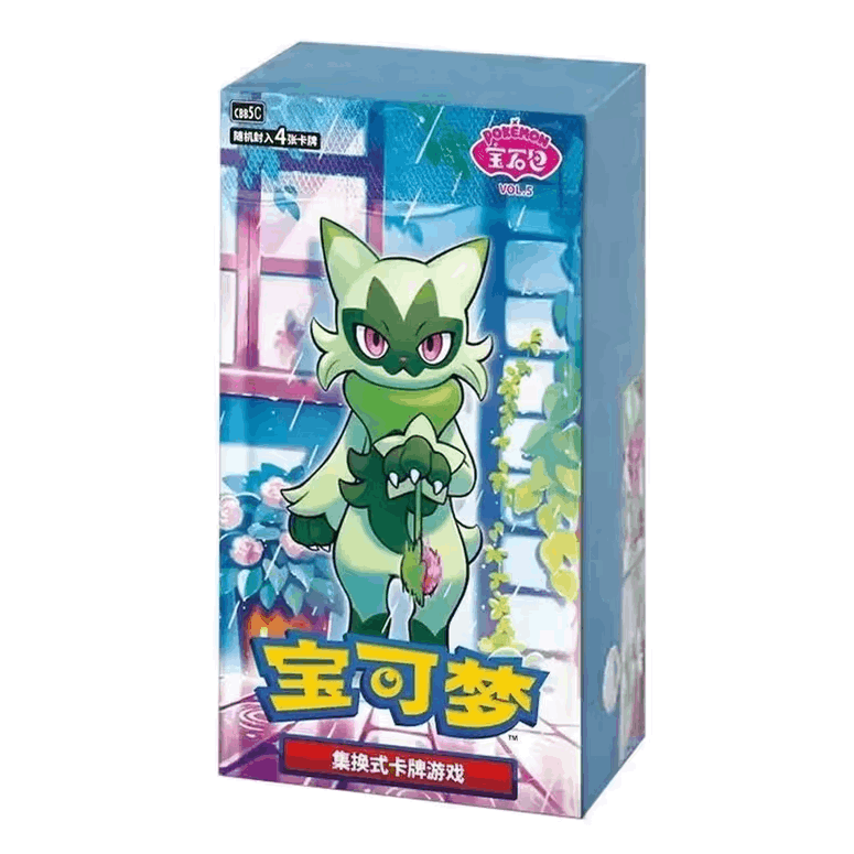 Pokemon Chinese Booster Box Gem Pack VOL5 CBB5C – 18 Packs 72 Cards | Ruby Sapphire Series | Volt Rise Art Foils | Factory Sealed Simplified CN TCG Collector Box