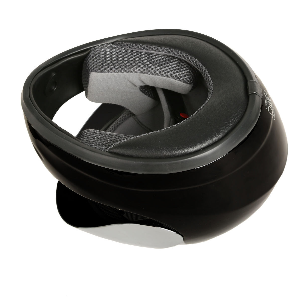 Motorcycle Full Face Helmet DOT Approved – Mirror Shield Gloss Black, Anti-Fog Wide-View Visor, Removable Liner, Full Ventilation, Adult S/M/L/XL TCMT