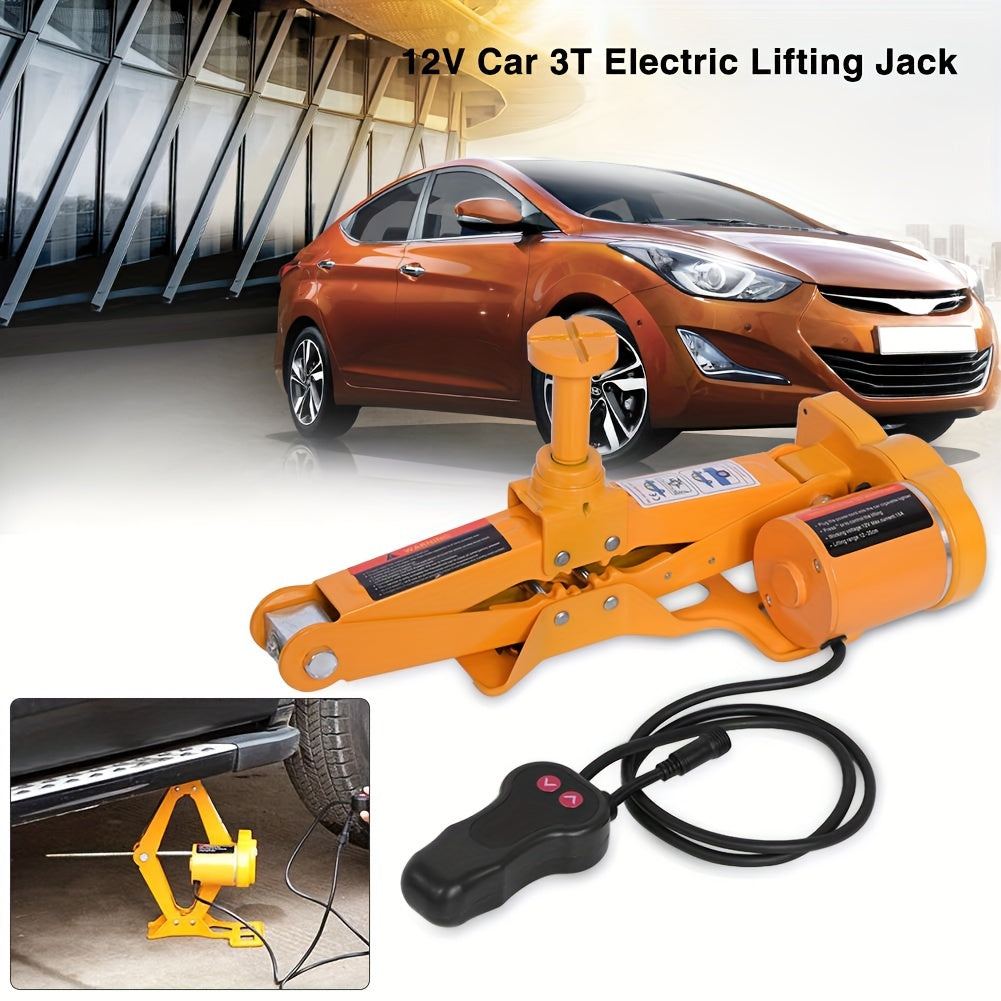 Electric Car Floor Jack 3 Ton All-in-one Automatic 12v Scissor Lift Jack For Tire Change Replacement