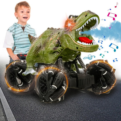 Monster Stunt RC Car with LED Lights Sound & Mist Spray – 360° Drift Remote Control Monster Truck, All-Terrain Indoor Outdoor Toy for Boys Girls Ages 6+, Birthday Christmas Gift