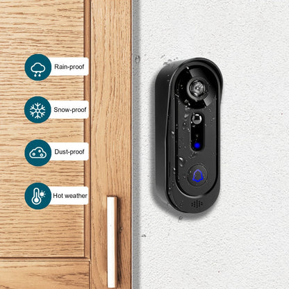 Video Doorbell Camera 1080P HD Wireless with Night Vision, Motion Detection, Two-Way Audio, Indoor Chime & Cloud Storage – 5200mAh Battery, 166° Wide Angle, 2.4GHz WiFi Smart Door Camera