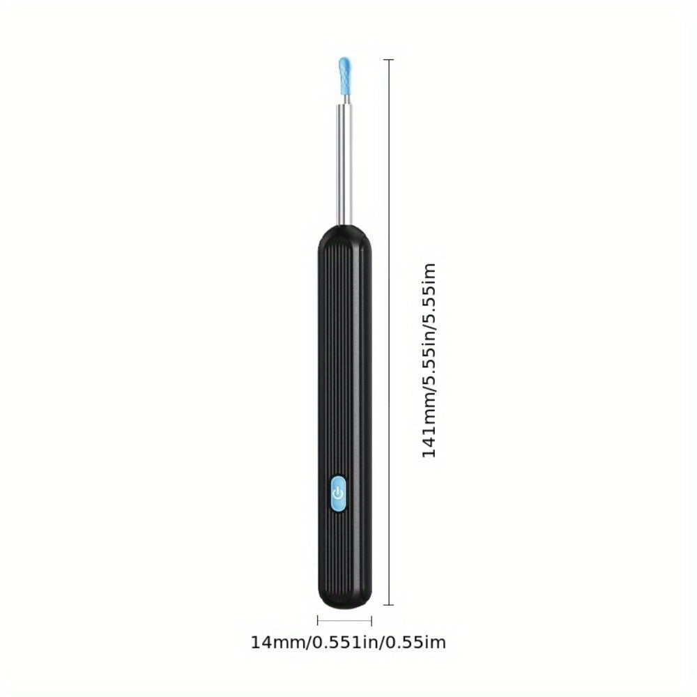 1080P Ear Wax Removal Tool with Camera – Wi-Fi Ear Cleaning Kit with 6 Spoons & Tweezers, Rechargeable, Visual Ear Cleaner for Safe Ear Care at Home