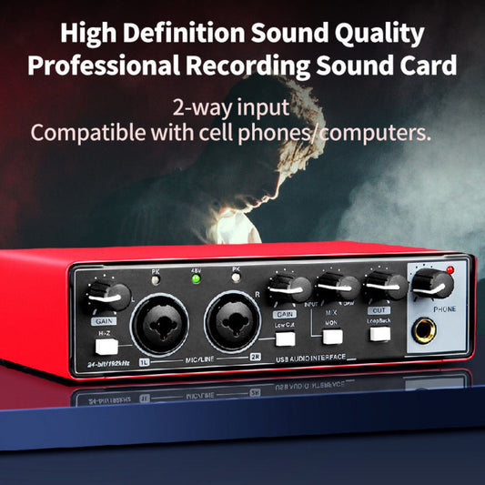 2-Channel USB Audio Interface shown in the main product view
