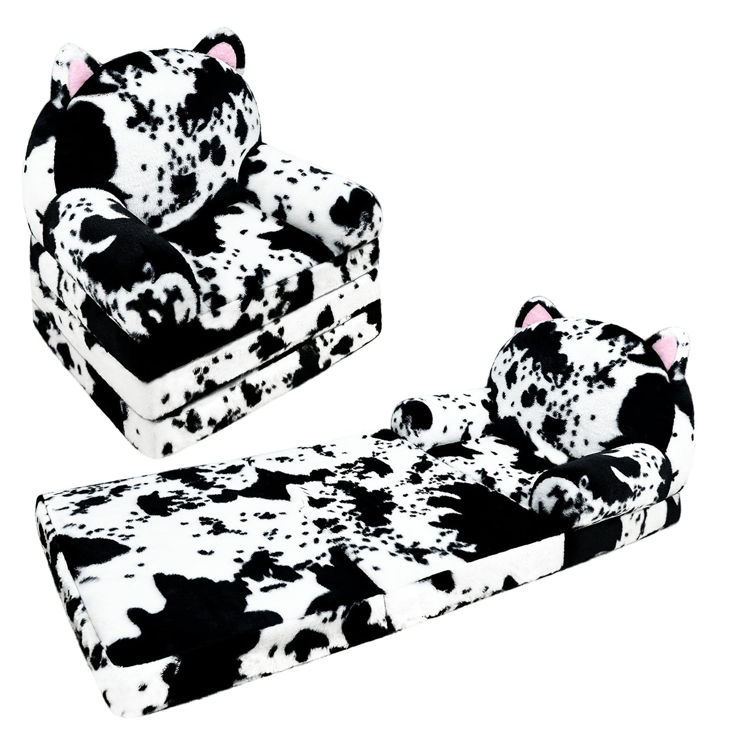 Kids Sofa shown in the Cow Cat option