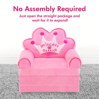 2-in-1 Foldable Kids Convertible Sofa Chair for Kids' Room and Bedroom detail image