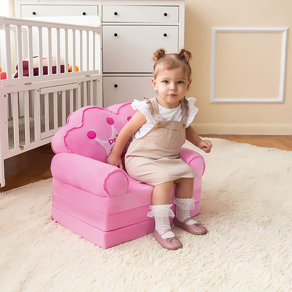 2-in-1 Foldable Kids Convertible Sofa Chair for Kids' Room and Bedroom detail image - detail view 9
