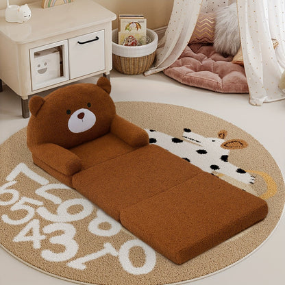2-in-1 Foldable Kids Convertible Sofa Chair, Kids Flip-Out Chair detail image - detail view 10